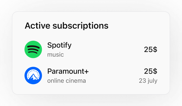 Subscriptions